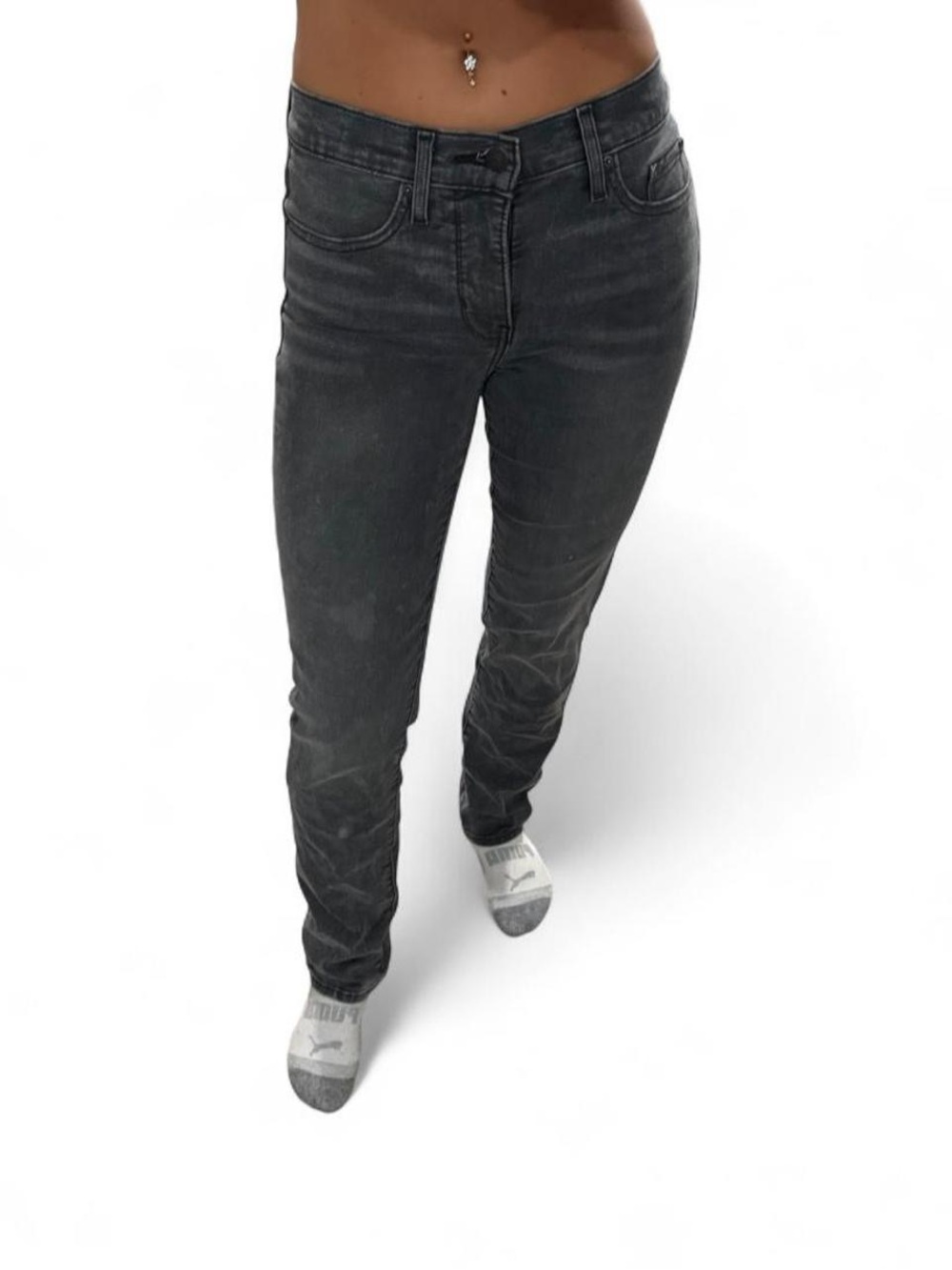 Levi's 314 Shaping Straight Women’s size 26 Gray Jeans
